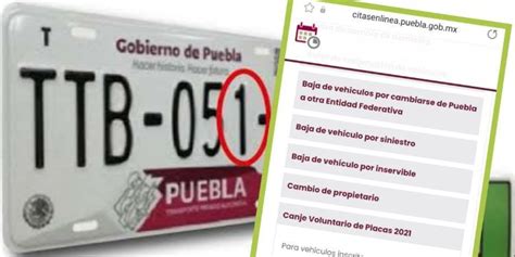 cita para canje de placas puebla|Con cambio voluntario de placas, Gobierno condonará pago de。